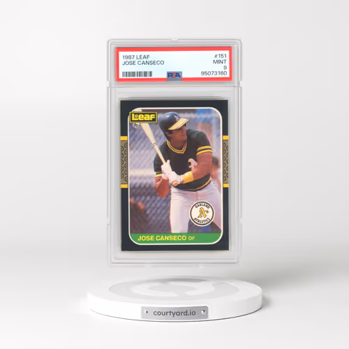 1987 Leaf #151 Jose Canseco (PSA 9 MINT)