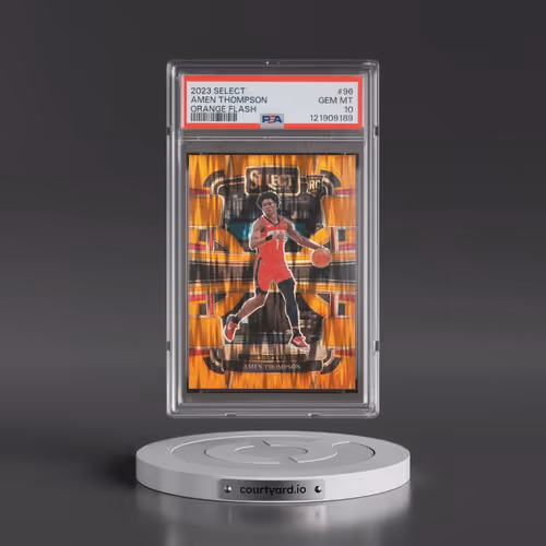 2023 Panini Select #96 Amen Thompson - Orange Flash (PSA 10 GEM MINT)