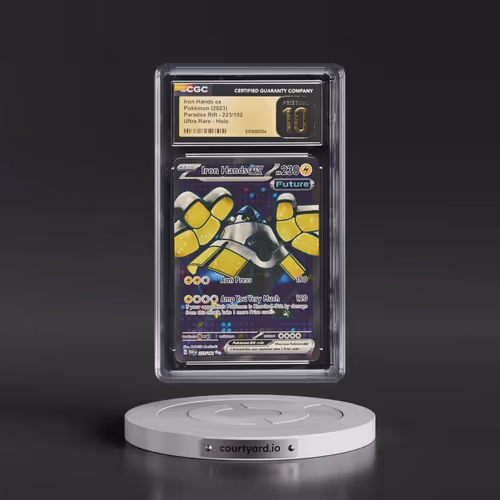 2023 Pokémon Par EN-Paradox Rift #223 Iron Hands EX - Holo Ultra Rare (CGC 10 PRISTINE)