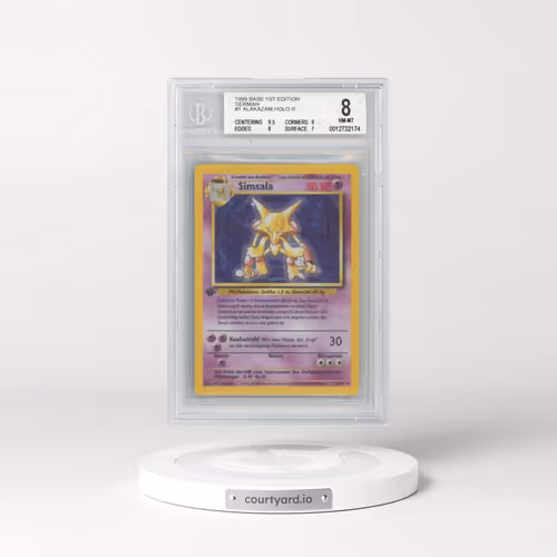 1999 Base Set #1 Alakazam - 1st Edition Holo (BGS 8 NM-MT)