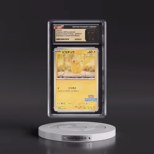 2025 Pokémon SV-P Promo #242 Pikachu - Illustration Contest 2024 (CGC 10 PRISTINE)