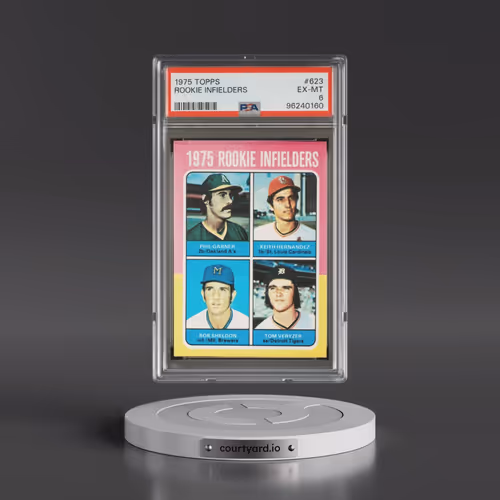 1975 Topps #623 Rookie Infielders (PSA 6 EX-MT)