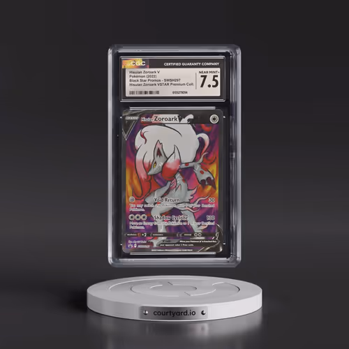 2022 Pokémon Swsh Black Star Promo #297 Hisuian Zoroark V - Holo Full Art Hisuian Zoroark Vstar Prem