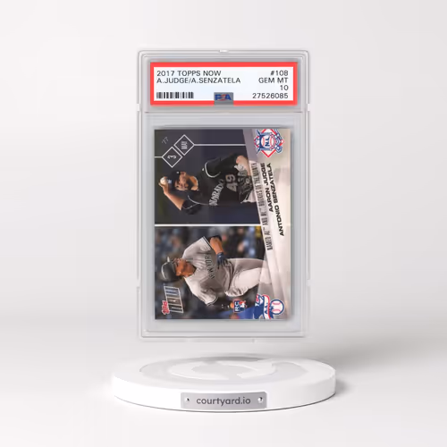 2017 Topps Now #108 Aaron Judge/Antonio Senzatela (PSA 10 GEM MINT)