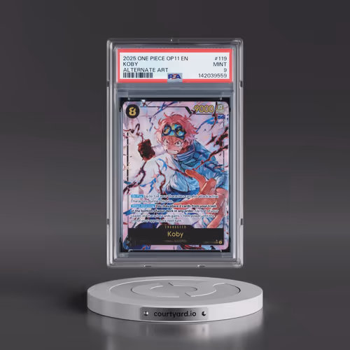 2025 One Piece OP11-A Fist of Divine Speed #119 Koby - Alternate Art (PSA 9 MINT)