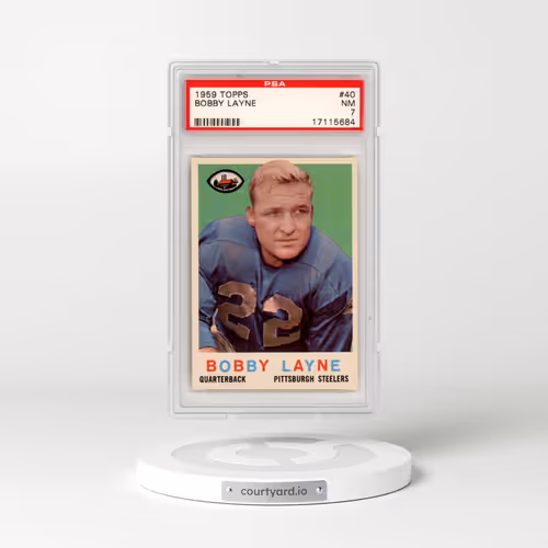 1959 Topps #40 Bobby Layne (PSA 7 NM)