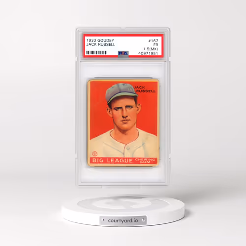 1933 Goudey #167 Jack Russell (PSA 1.5 FR)
