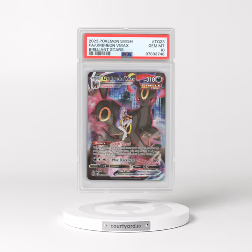 2022 Pokémon Sword & Shield Brilliant Stars #TG23 Umbreon Vmax - Full Art (PSA 10 GEM MINT)