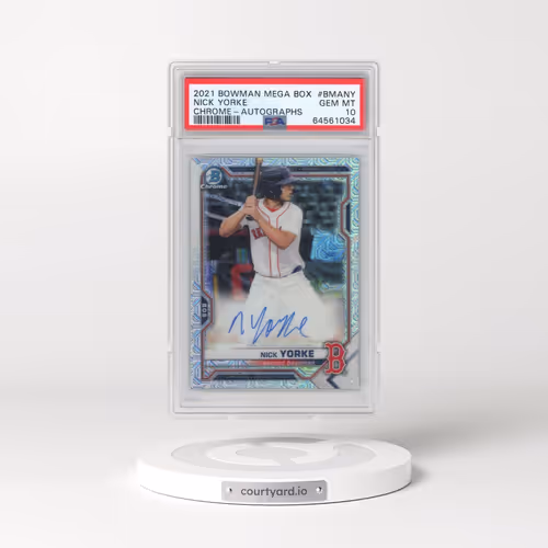 2021 Bowman Mega Box Chrome Autographs #BMANY Nick Yorke (PSA 10 GEM MINT)