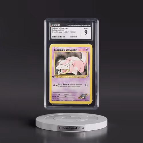 2000 Gym Heroes #95/132 Sabrina's Slowpoke - 1st Edition 1st Edition (CGC 9 MINT)