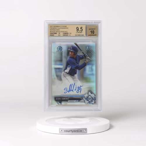 2017 Bowman Chrome Prospect Autographs Refractors #CPAJS Jesus Sanchez (BGS 9.5 GEM MINT)