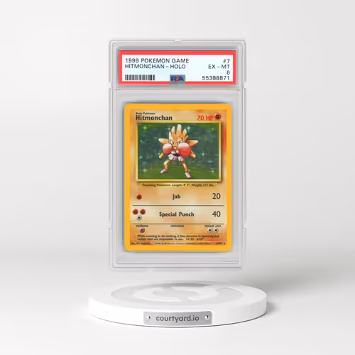 1999 Pokémon Game #7 Hitmonchan - Holo (PSA 6 EX-MT)