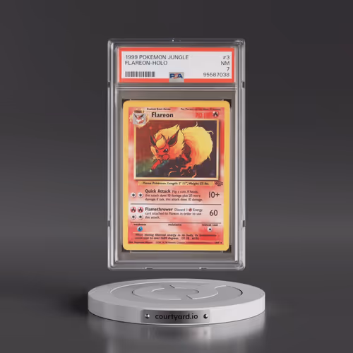 1999 Pokémon Jungle #3 Flareon - Holo (PSA 7 NM)