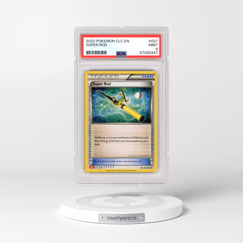 2023 Pokémon Clc-Trading Card Game Classic Charizard & HO-Oh EX Deck #027 Super Rod (PSA 9 MINT)