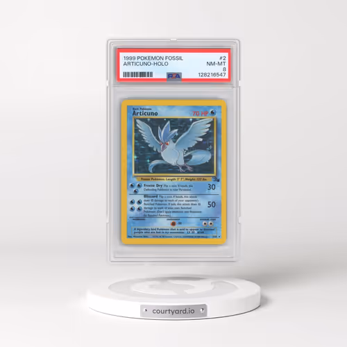 1999 Pokémon Fossil #2 Articuno - Holo (PSA 8 NM-MT)