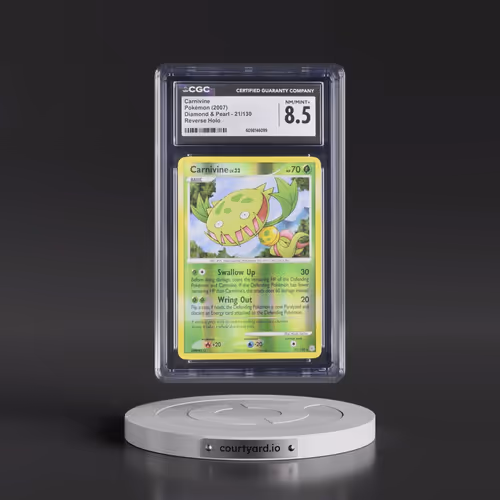 2007 Diamond & Pearl #21/130 Carnivine - Reverse Holo (CGC 8.5 NM-MT+)