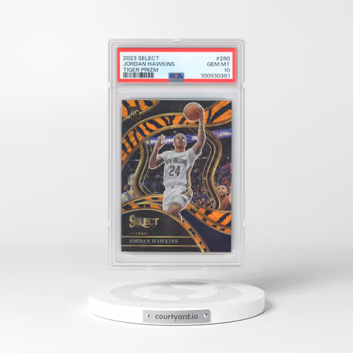 2023 Panini Select #280 Jordan Hawkins - Tiger Prizm (PSA 10 GEM MINT)