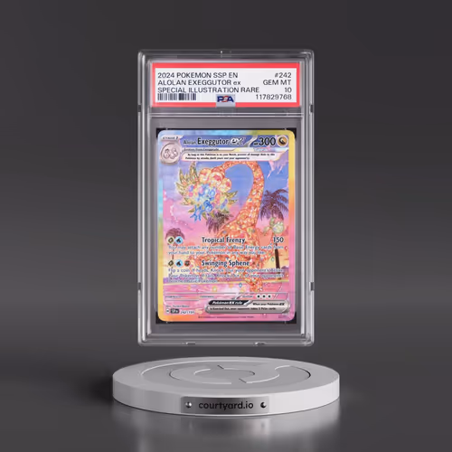 2024 Pokémon Ssp EN-Surging Sparks #242 Alolan Exeggutor EX - Holo Special Illustration Rare (PSA 10