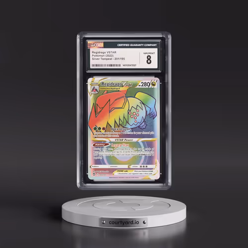 2022 Silver Tempest #201/195 Regidrago VSTAR - Rainbow Rare Holo (CGC 8 NM-MT)