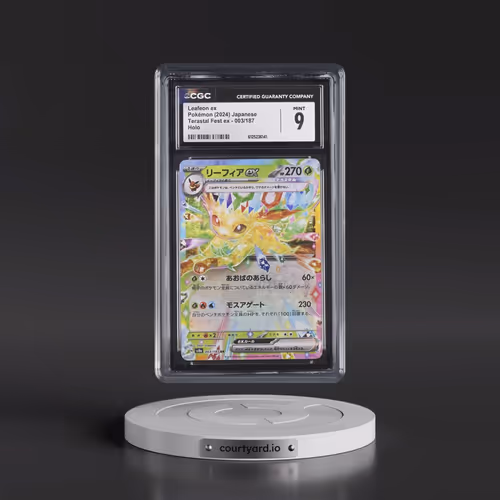 2024 High Class Pack: Terastal Fest ex - sv8a #003/187 Leafeon ex - Holo (CGC 9 MINT)