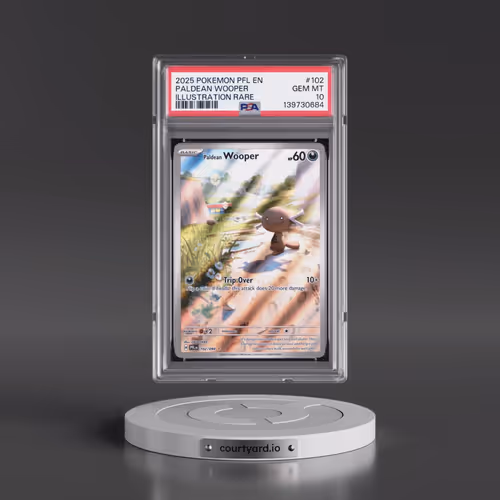 2025 Pokémon Pfl EN-Phantasmal Flames #102 Paldean Wooper - Illustration Rare (PSA 10 GEM MINT)