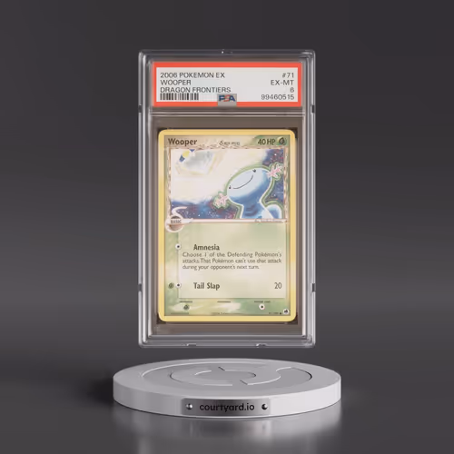 2006 Pokémon EX Dragon Frontiers #71 Wooper (PSA 6 EX-MT)