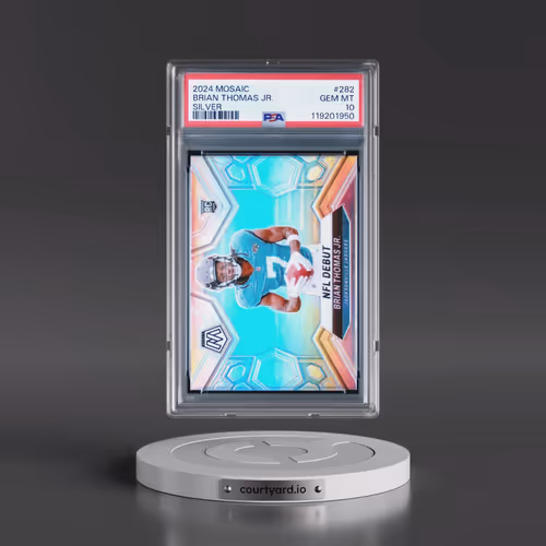 2024 Panini Mosaic #282 Brian Thomas Jr. - Silver (PSA 10 GEM MINT)