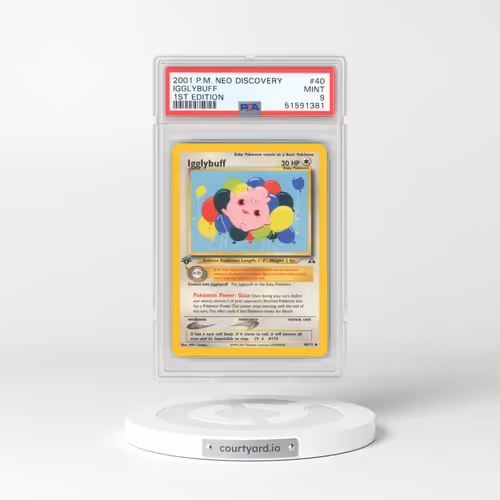 2001 Pokémon Neo Discovery #40 Igglybuff - 1st Edition (PSA 9 MINT)