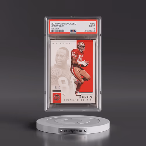 2016 Panini Encased #100 Jerry Rice - Silver (PSA 9 MINT)