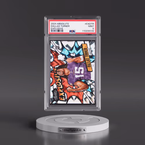 2024 Panini Absolute Explosive #EXDTR Dallas Turner (PSA 9 MINT)