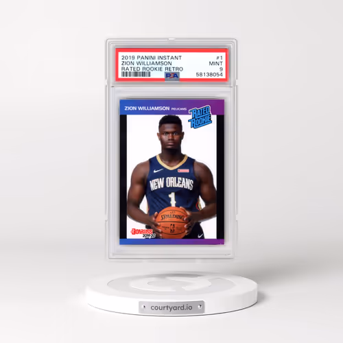 2019 Panini Instant Rated Rookie Retro #1 Zion Williamson (PSA 9 MINT)