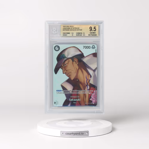 2023 One Piece Card Game Kingdoms of Intrigue #OP02099 Sakazuki ALT ART SP (BGS 9.5 GEM MINT)