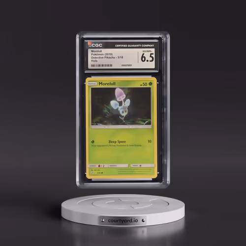 2019 Detective Pikachu #3/18 Morelull - Holo (CGC 6.5 EX-NM+)