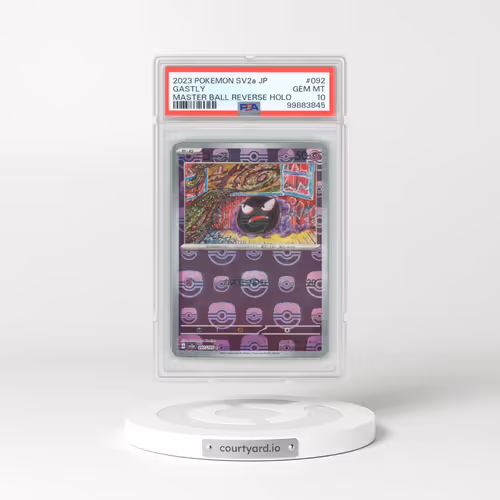 2023 Pokémon Sv2a-Pokemon 151 #092 Gastly - Reverse Holo Master Ball (PSA 10 GEM MINT)