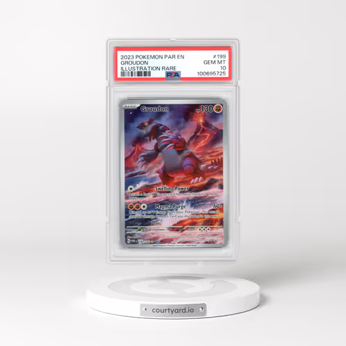 2023 Pokémon Par EN-Paradox Rift #199 Groudon - Illustration Rare (PSA 10 GEM MINT)