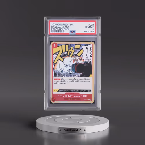 2024 One Piece Japanese PRB01-Premium Booster -One Piece Card the Best #029 Radical Beam!! - Holofoi