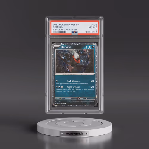2023 Pokémon Obf EN-Obsidian Flames #136 Darkrai - Triple Whammy Tins (PSA 8 NM-MT)