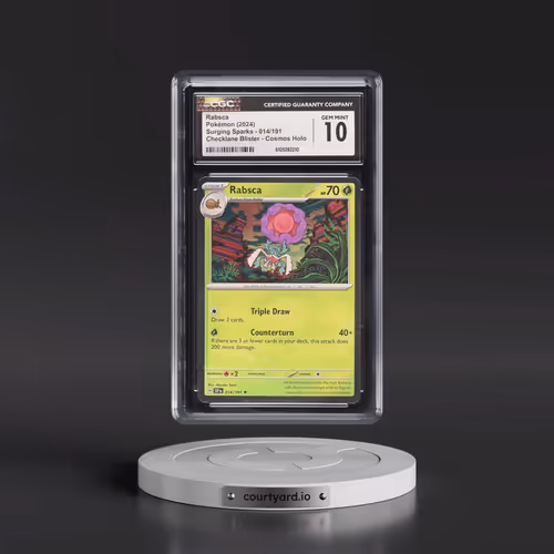 2024 Surging Sparks - SSP EN #014/191 Rabsca - Checklane Blister Cosmos Holo (CGC 10 GEM MINT)