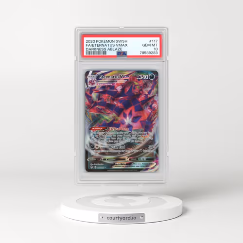 2020 Pokémon Sword & Shield Darkness Ablaze #117 Eternatus Vmax - Full Art (PSA 10 GEM MINT)