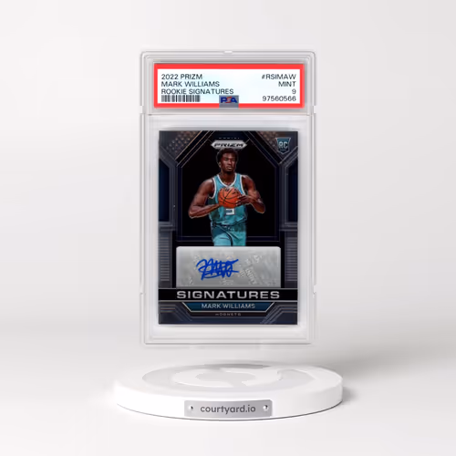 2022 Panini Prizm Rookie Signatures #RSIMAW Mark Williams (PSA 9 MINT)