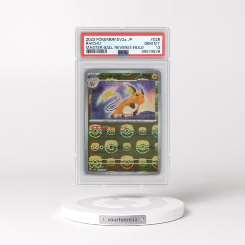 2023 Pokémon Sv2a-Pokemon 151 #026 Raichu - Reverse Holo Master Ball (PSA 10 GEM MINT)