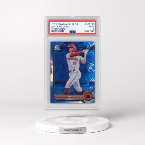 2022 Bowman Chrome Sapphire Edition Prospects #BCP245 Matt Mclain (PSA 9 MINT)