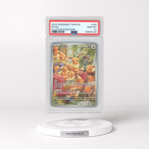 2024 Pokémon Twm EN-Twilight Masquerade #188 Eevee - Illustration Rare (PSA 10 GEM MINT)