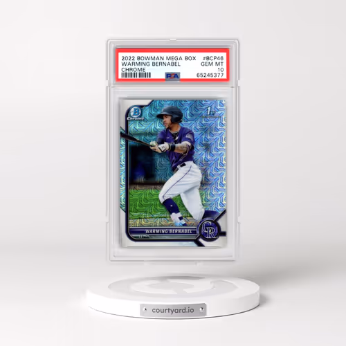 2022 Bowman Mega Box Chrome #46 Warming Bernabel (PSA 10 GEM MINT)