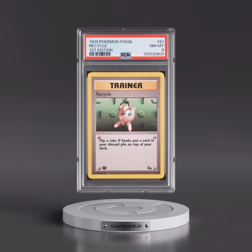 1999 Pokémon Fossil #61 Recycle - 1st Edition (PSA 8 NM-MT)