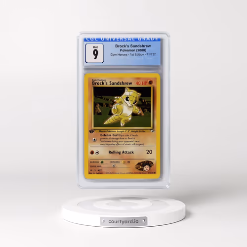 2000 Gym Heroes #71/132 Brock's Sandshrew - 1st Edition 1st Edition (CGC 9 MINT)
