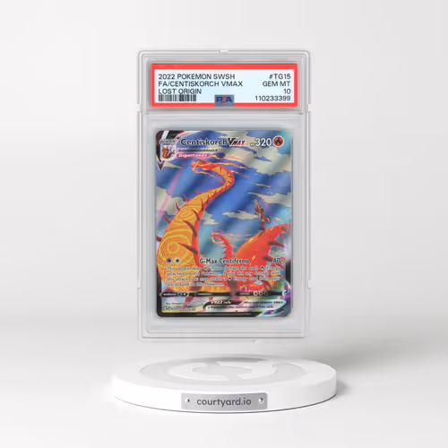 2022 Pokémon Sword & Shield Lost Origin #TG15 Centiskorch Vmax - Full Art (PSA 10 GEM MINT)