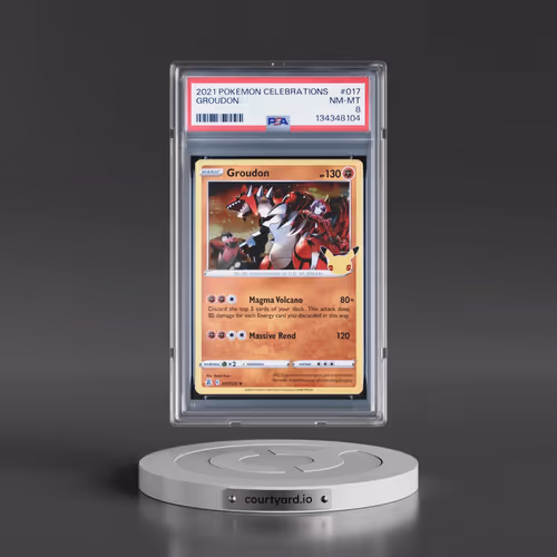 2021 Pokémon Celebrations #017 Groudon (PSA 8 NM-MT)