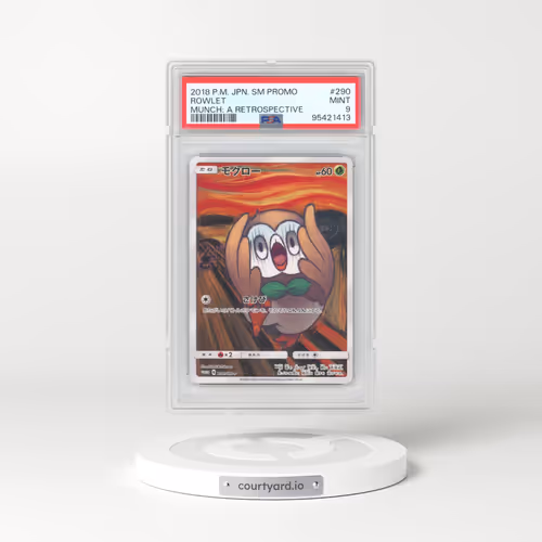 2018 Pokémon SM Promo #290 Rowlet - Munch: A Retrospective (PSA 9 MINT)