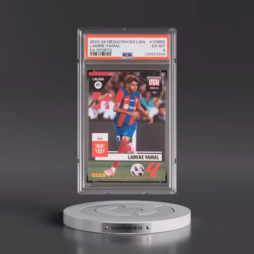 2023-24 Panini Megacracks Laliga EA Sports #108BIS Lamine Yamal (PSA 6 EX-MT)